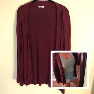 BLVD Wine Cardigan